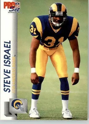 Steve Israel - 1992 Pro Set - #550 - RC Football - Football Card Single