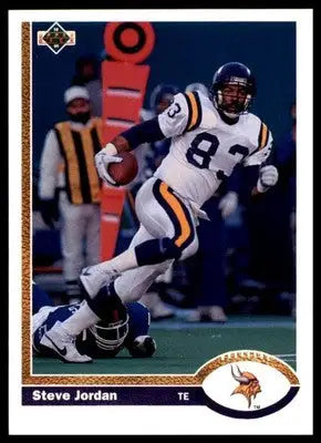 Steve Jordan 1991 Upper Deck #348 Minnesota Vikings - Football Card Single