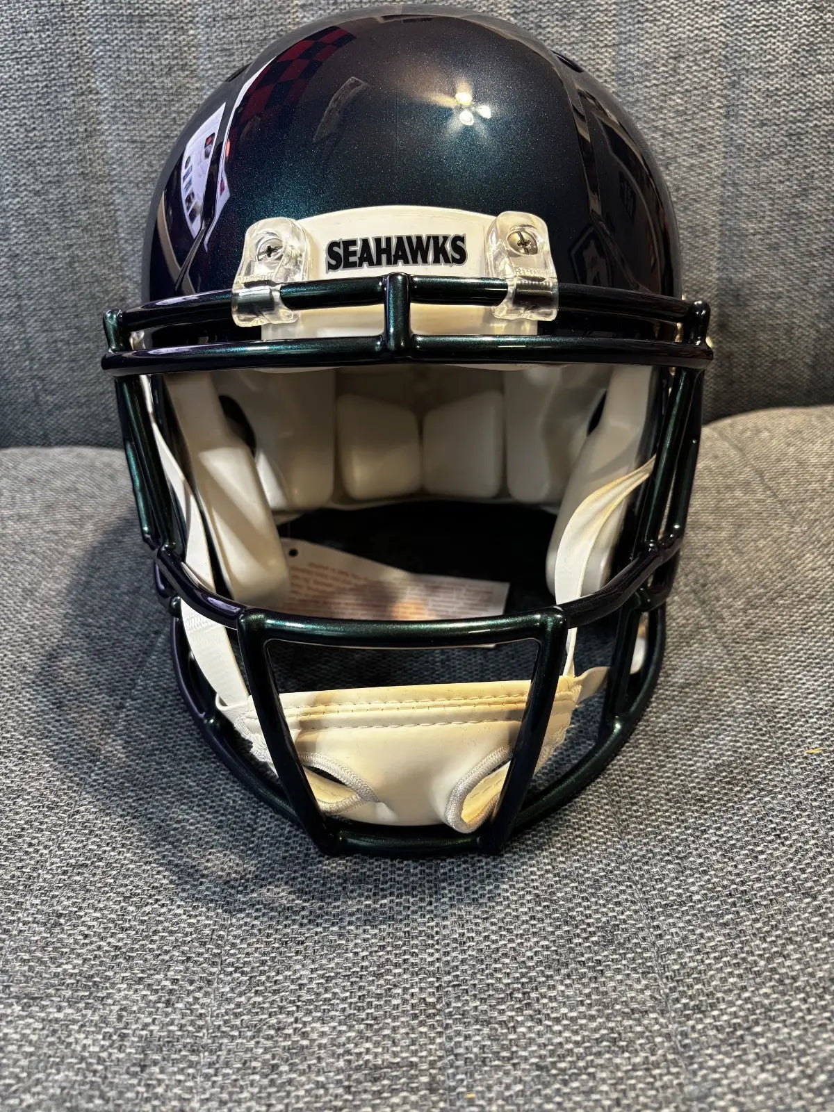 Steve Largent Signed Seahawks Full Size Authentic Speed Helmet HOF 95 Fanatics - Sports Memorabilia