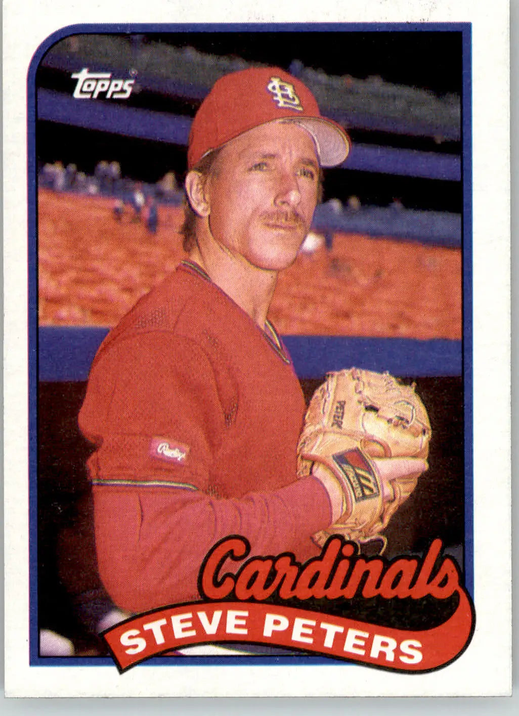 Steve Peters - 1989 Topps - #482 - Rookie Baseball - Baseball Card Single