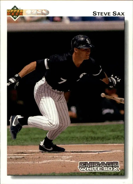 Steve Sax 1992 Upper Deck MLB #743 Baseball Card Chicago White Sox - Baseball Card Single