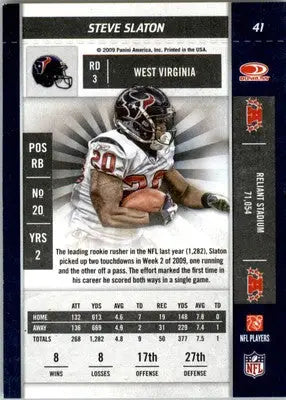 Steve Slaton - 2009 Playoff Contenders - #41 - Football - Football Card Single