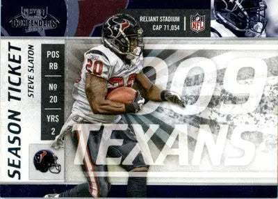 Steve Slaton - 2009 Playoff Contenders - #41 - Football - Football Card Single