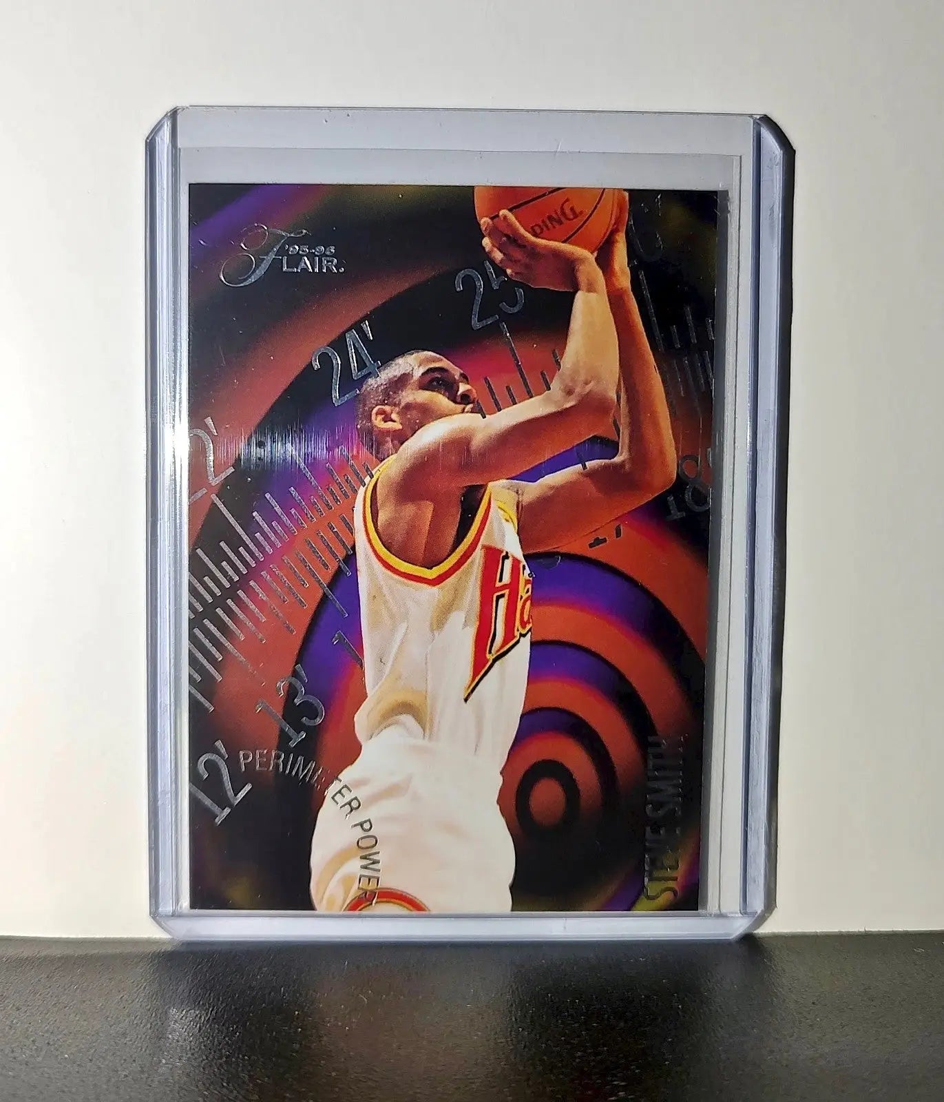 Steve Smith 1995-96 Flair NBA #12 Perimeter Power Card