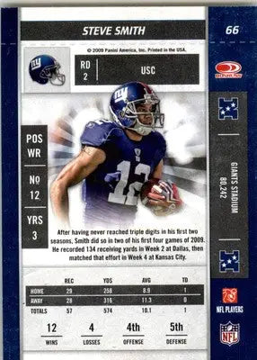 Steve Smith - 2009 Playoff Contenders - #66 - Football - Football Card Single