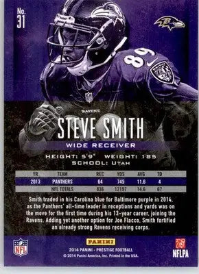 Steve Smith - 2014 Panini Prestige - #31 - Football - Football Card Single