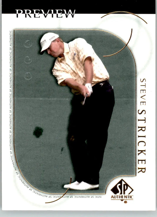 Steve Stricker - 2001 Upper Deck - #18 - SP Authentic Preview Golf - Golf Card Single