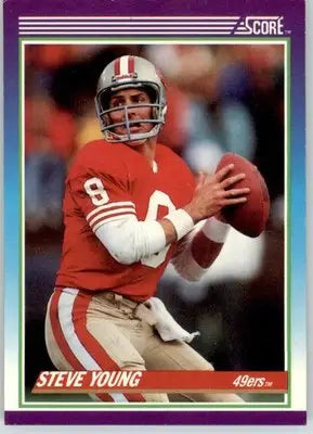 Steve Young - 1990 Score - #145 - Football - Football Card Single