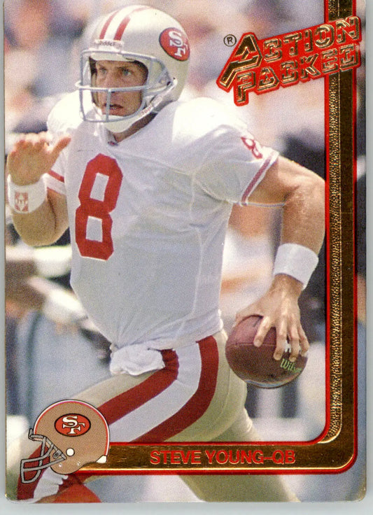 Steve Young - 1991 Action Packed Rookie/Update - #80 - Football - Football Card Single