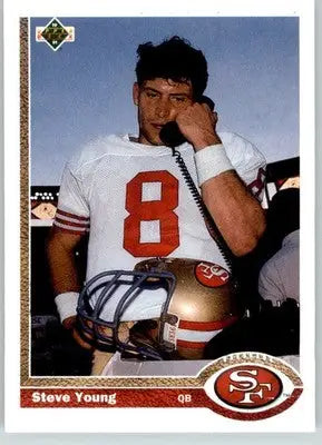 Steve Young - 1991 Upper Deck - #101 - Football - Football Card Single