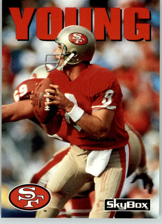 Steve Young - 1992 SkyBox Impact - #38 - Football - Football Card Single