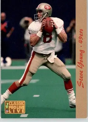 Steve Young - 1993 Pro Line Live - #252 - Football - Football Card Single