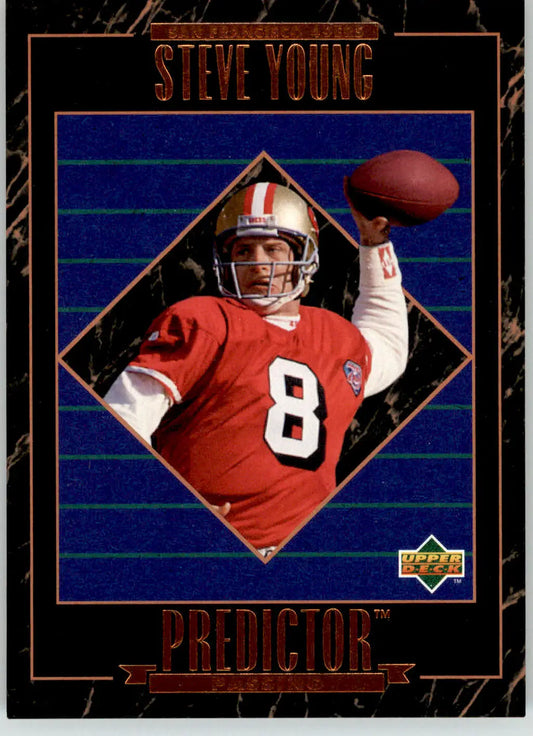 Steve Young - 1995 Upper Deck - #RP2 - Predictors: League Leaders Football - Football Card Single
