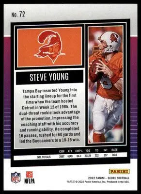 Steve Young 2022 Score #72 Tampa Bay Buccaneers