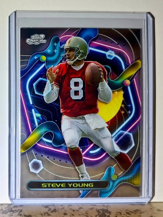 Steve Young 2023 Topps Chrome Cosmic NFL #295 Football Card San Francisco 49ers - Football Card Single