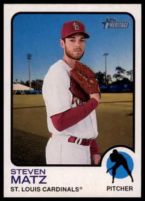 Steven Matz 2022 Topps Heritage #382 St. Louis Cardinals - Baseball Card Single