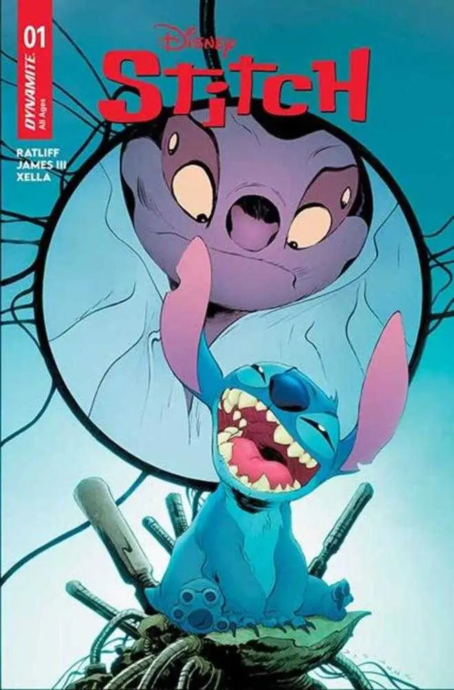 Disney Stitch comic book cover featuring Jae Lee and June Chung artwork