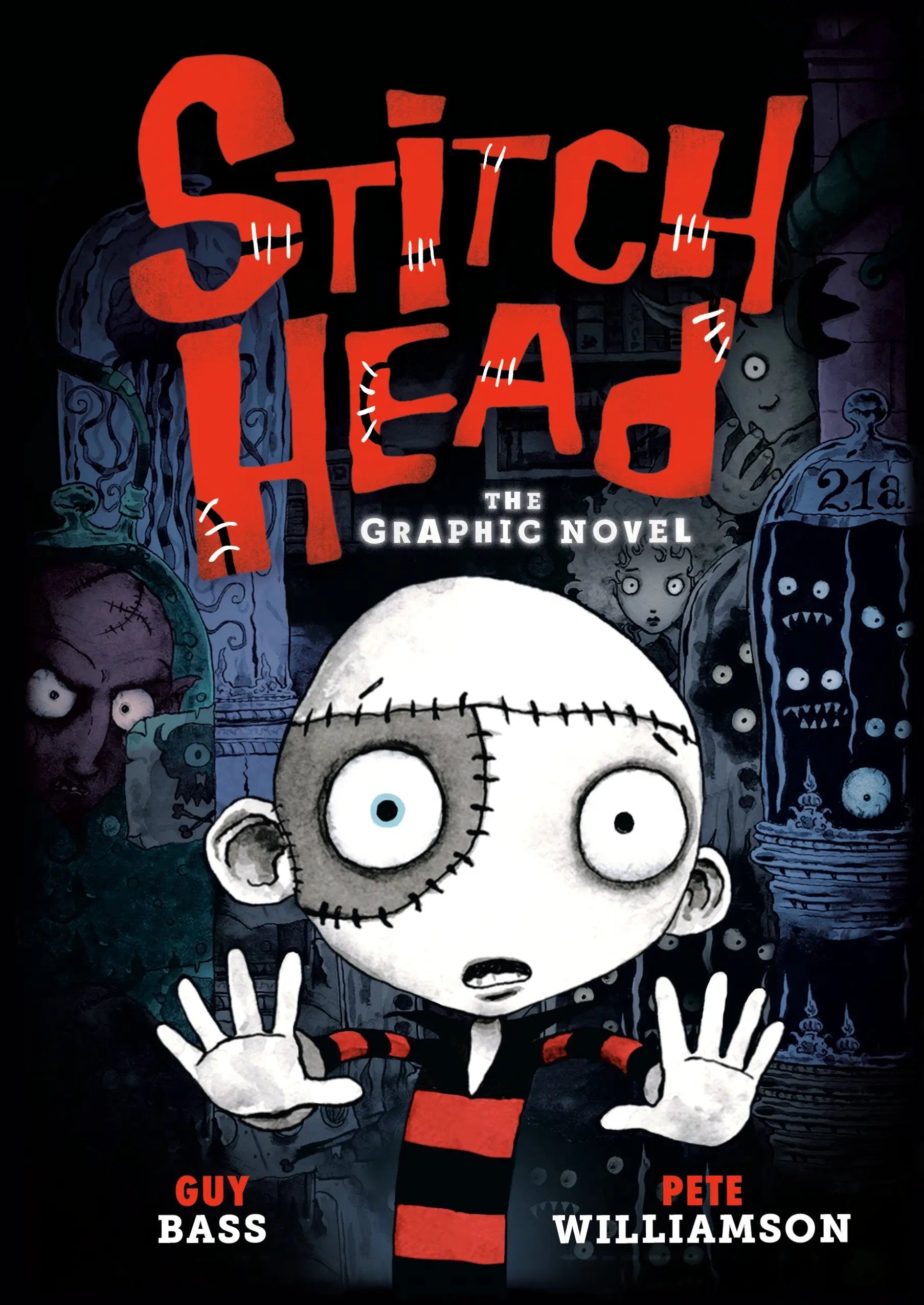 Stitch Head graphic novel cover featuring colorful cartoon character artwork