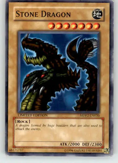 Stone Dragon - McDonald’s Promo Series 2 - MDP2-EN020 - Limited MP - Yu-Gi-Oh! Card Single