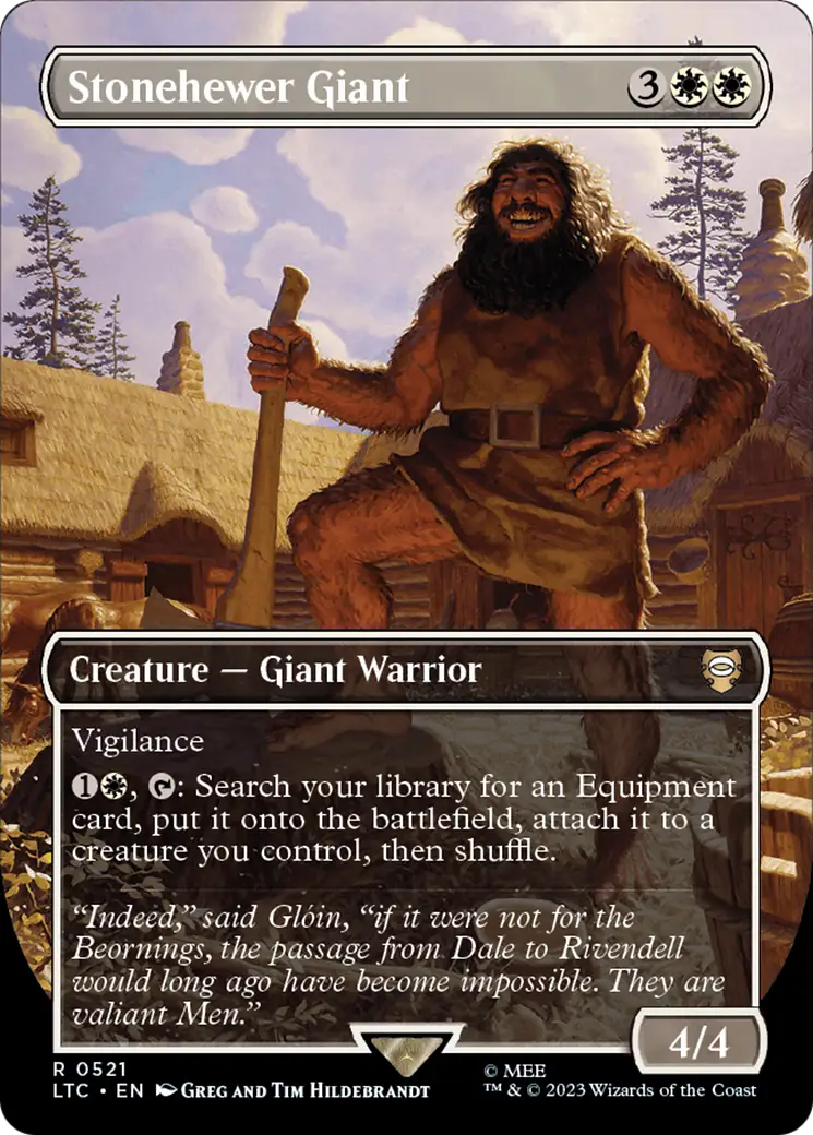 Stonehewer Giant (Borderless) [The Lord of the Rings: Tales of Middle-Earth Commander] - Magic Card Single