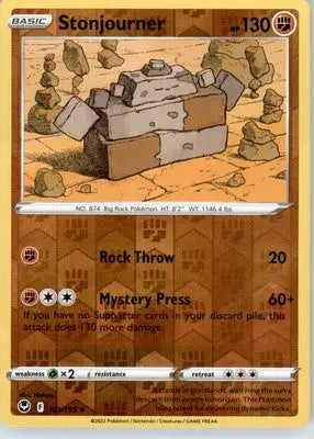 Stonjourner - SWSH12: Silver Tempest - Reverse Holo LP - #101/195 - Pokémon Card Single