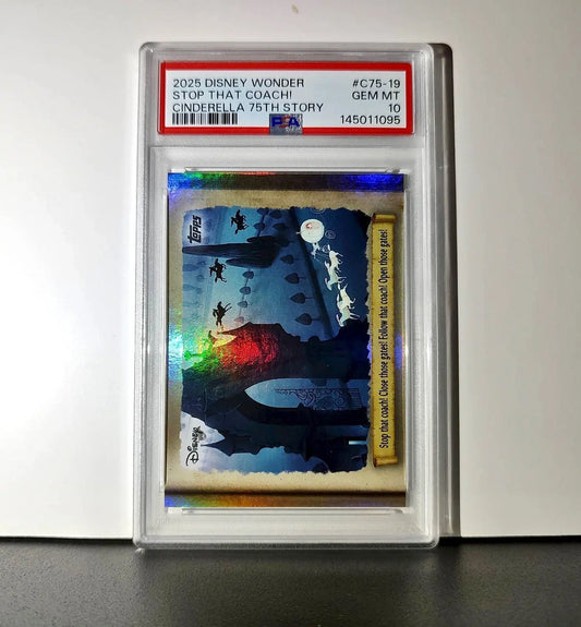 Stop that coach! Close gates! 2025 Topps Disney #C75-19 PSA 10 - Non-Sports Card Single