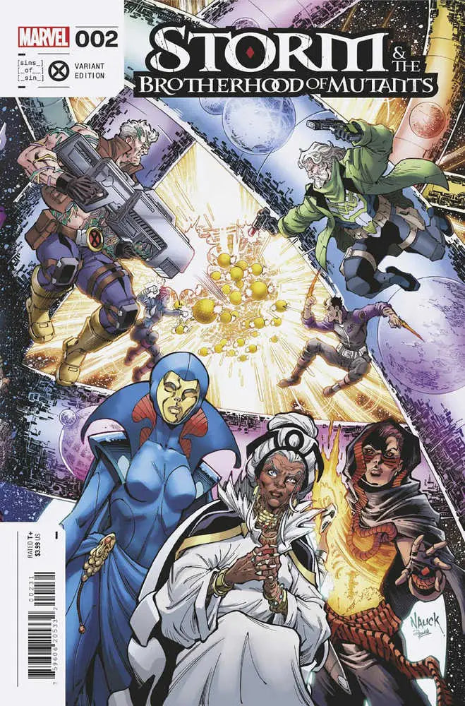 Comic book cover for Storm and the Brotherhood of Mutants #2 with X-Men action