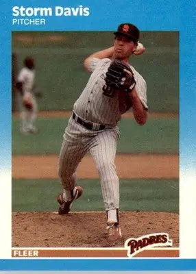 Storm Davis - 1987 Fleer Update - #U-22 - Baseball - Baseball Card Single