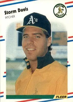Storm Davis - 1988 Fleer - #278 - Baseball - Baseball Card Single