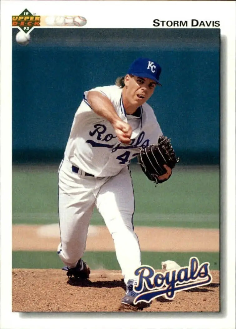Storm Davis 1992 Upper Deck MLB #499 Baseball Card Kansas City Royals - Baseball Card Single