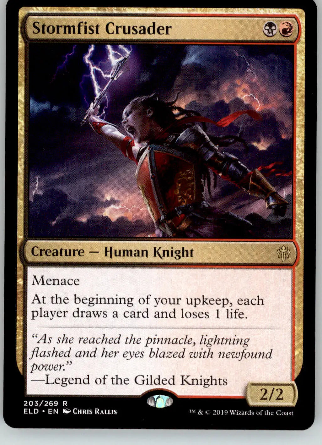 Stormfist Crusader - Throne of Eldraine - 203 - NM Magic: The Gathering - Magic Card Single