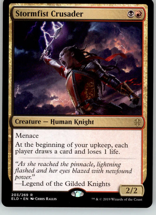 Stormfist Crusader - Throne of Eldraine - 203 - NM Magic: The Gathering - Magic Card Single