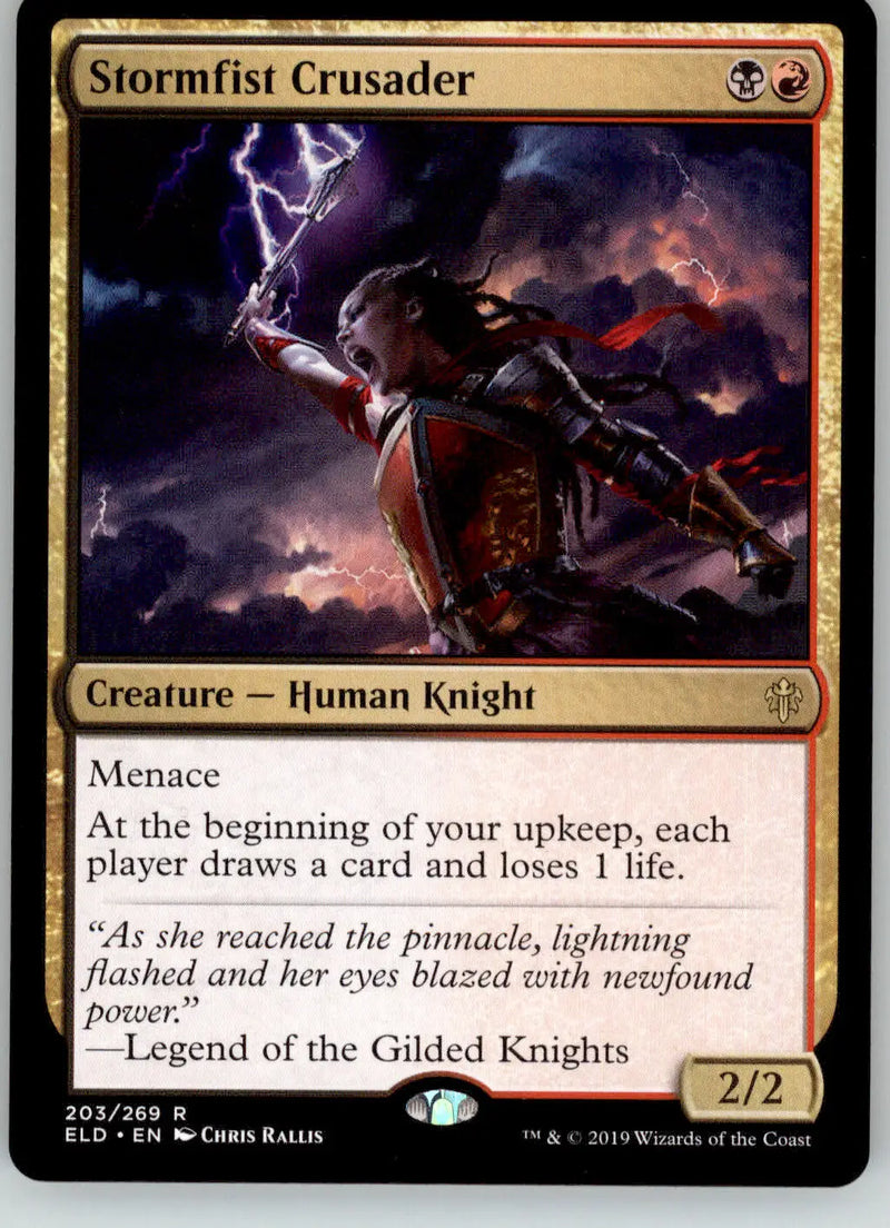 Stormfist Crusader - Throne of Eldraine - 203 - NM Magic: The Gathering - Magic Card Single