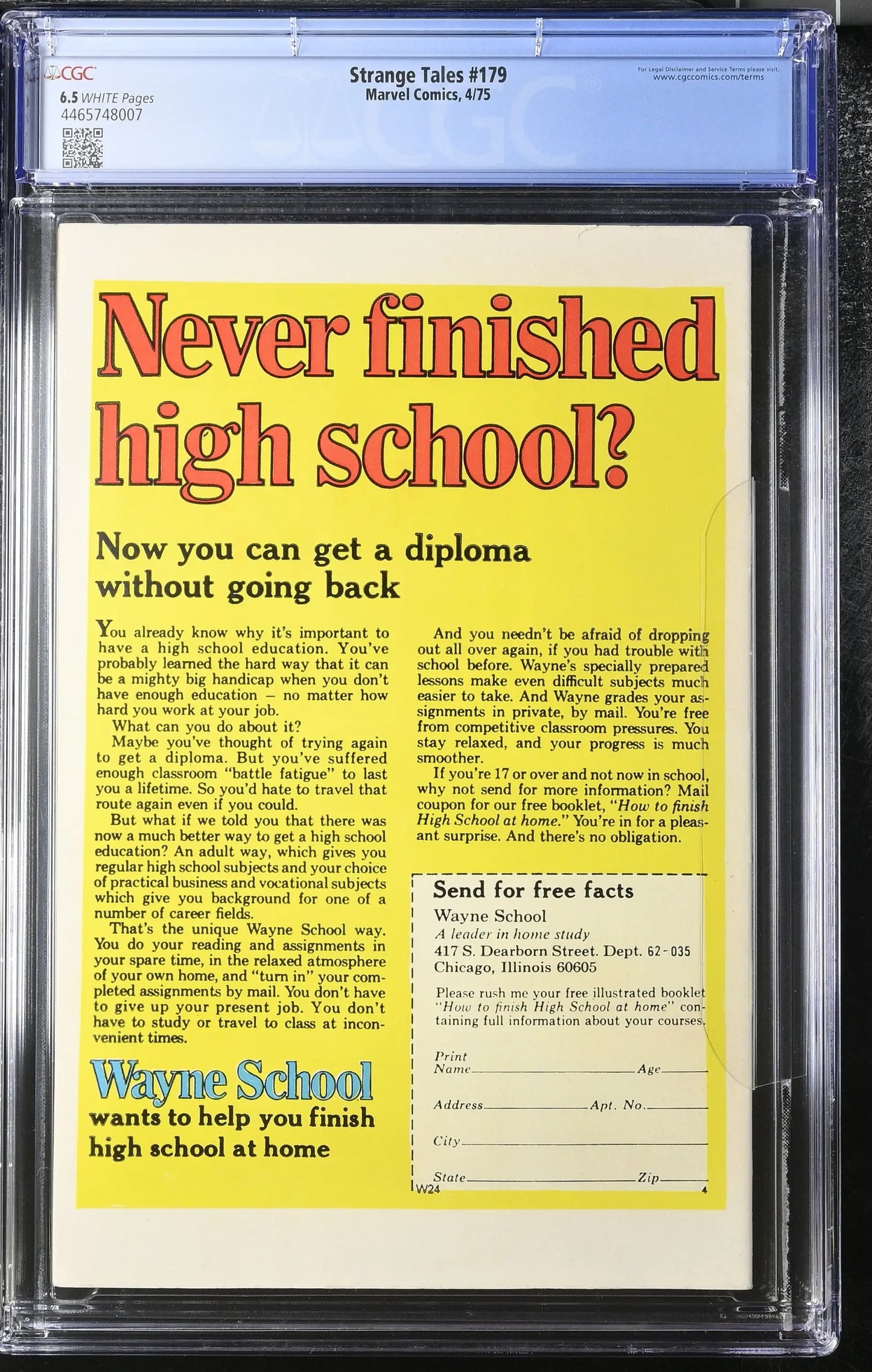 Strange Tales 179 (1975) Graded CGC 6.5 Warlock Pip the Troll - Comic Books