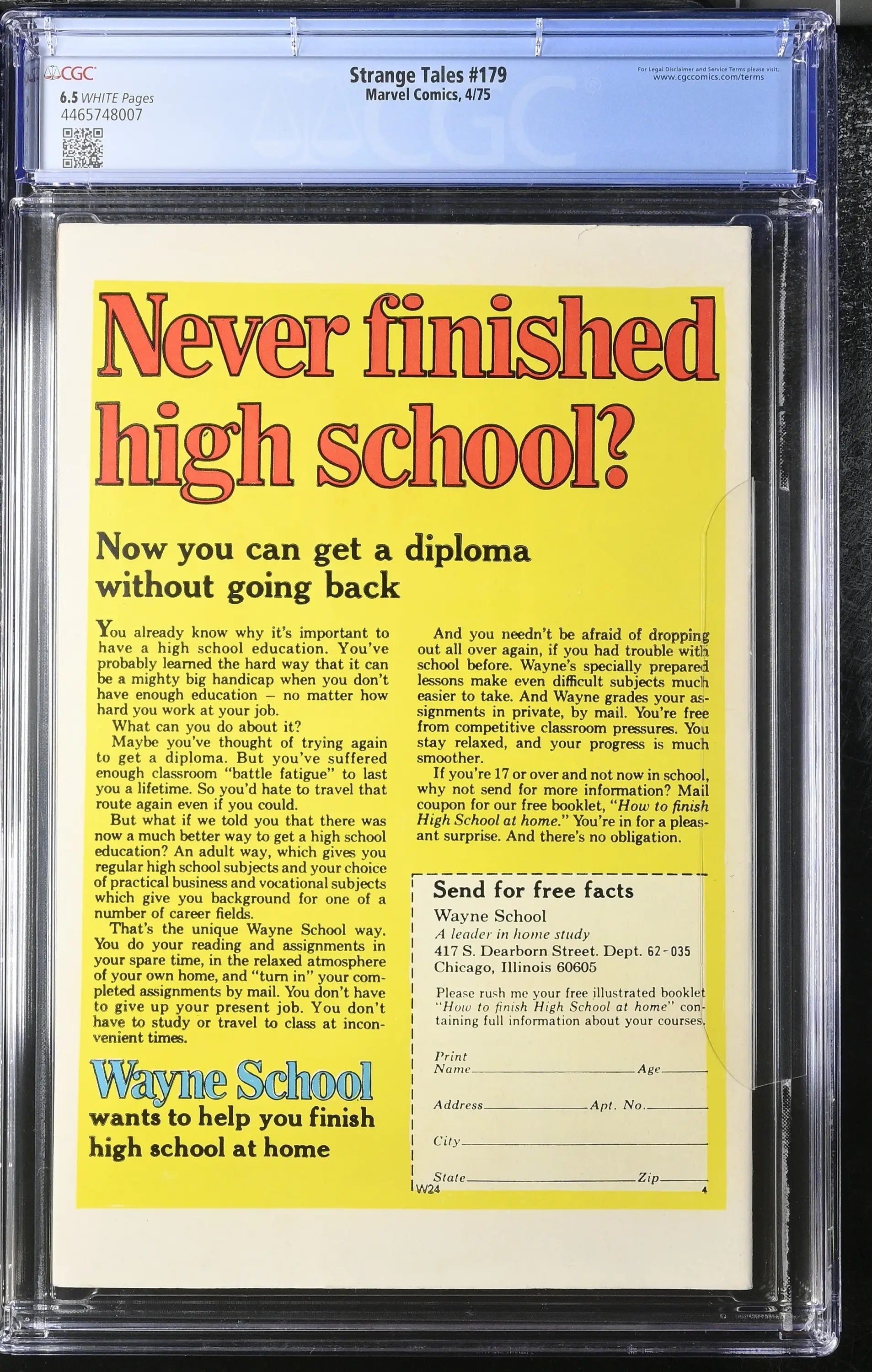 Strange Tales 179 (1975) Graded CGC 6.5 Warlock Pip the Troll - Comic Books