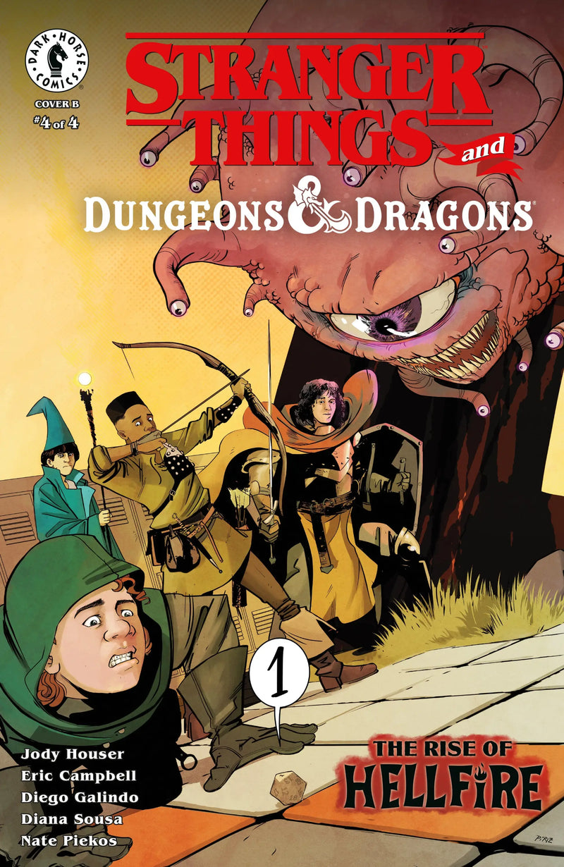 Comic book cover for Stranger Things and Dungeons & Dragons series finale featuring Eddie Munson