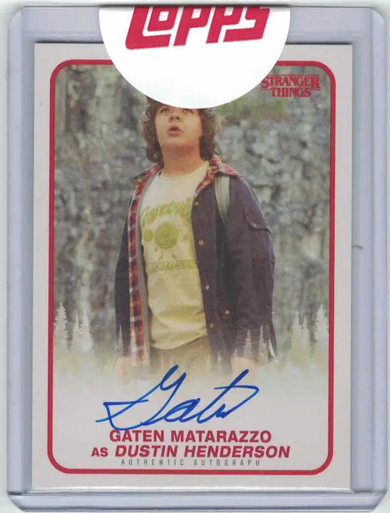Stranger Things Season 1 Autograph Card A-DH Gaten Matarazzo as Dustin Henderson - Non-Sports Card Single