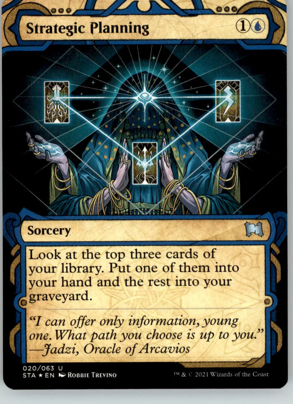 Strategic Planning (Foil Etched) - Strixhaven: Mystical Archives - 20 - NM Magic - Magic Card Single
