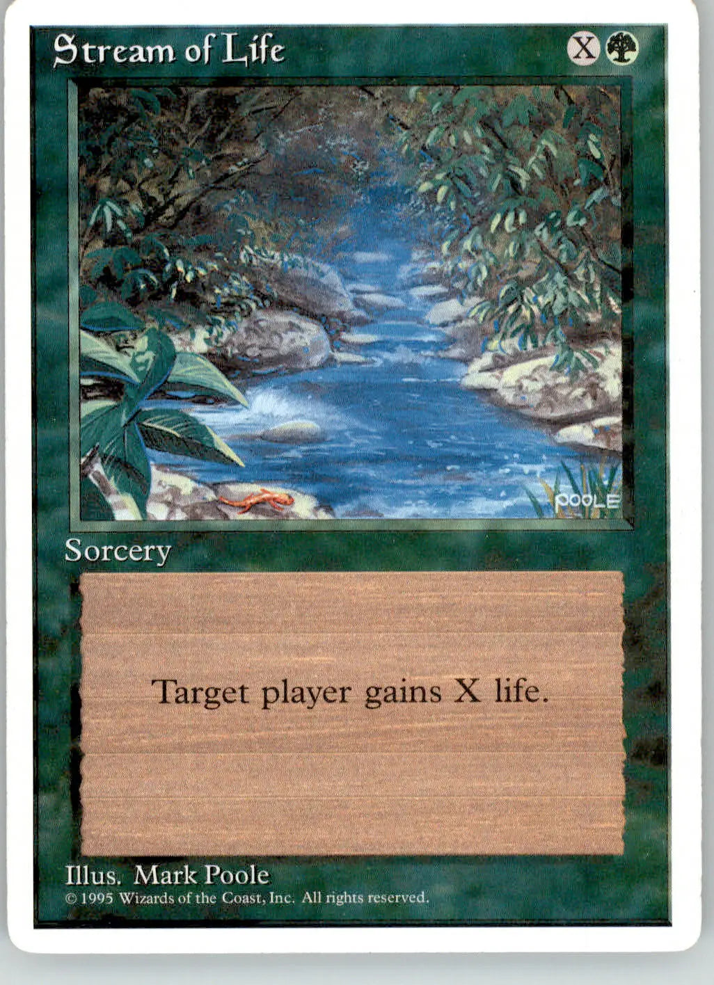 Stream of Life - Fourth Edition - 156 - MP Magic: The Gathering - Magic Card Single
