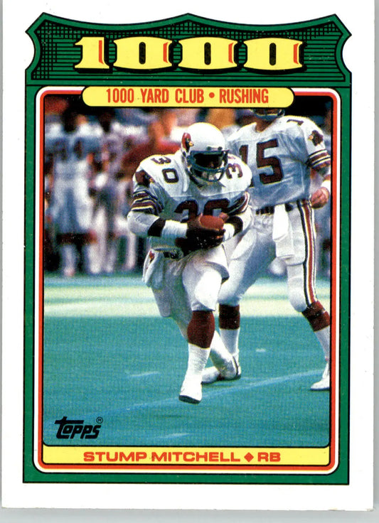 Stump Mitchell - 1988 Topps - #23 - 1000 Yard Club Football - Football Card Single