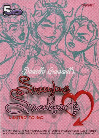 Succubus Sweethearts trading card from Succubus Sweethearts 5finity promo card DGSS1