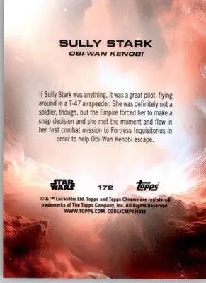 Sully Stark - 2025 Topps Chrome Sapphire Edition Star Wars - #172 - Non_sport - Non-Sports Card Single