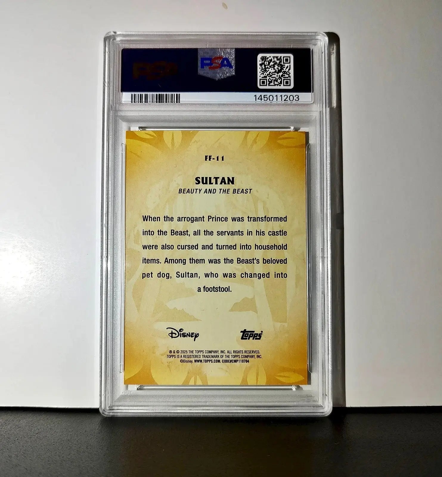 Sultan 2025 Topps Disney #FF-11 Furry Friends Card Beauty and the Beast PSA 10 - Non-Sports Card Single