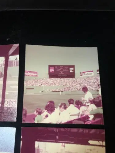 Vintage baseball game photo showcasing the Boston Red Sox at Fenway Park, Summer 1983