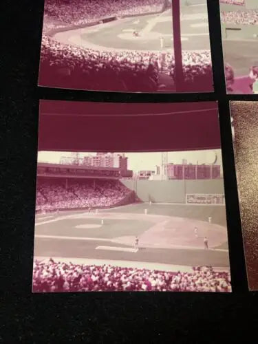 Vintage view of Fenway Park showcasing Boston Red Sox baseball stadium atmosphere