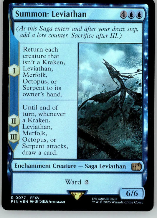 Summon: Leviathan - FINAL FANTASY - 77 - Foil NM Magic: The Gathering - Magic Card Single