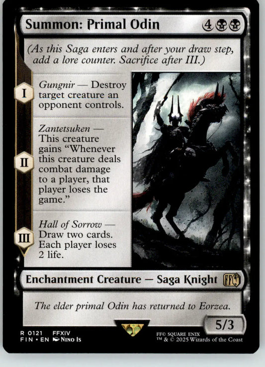 Summon: Primal Odin - FINAL FANTASY - 121 - NM Magic: The Gathering - Magic Card Single