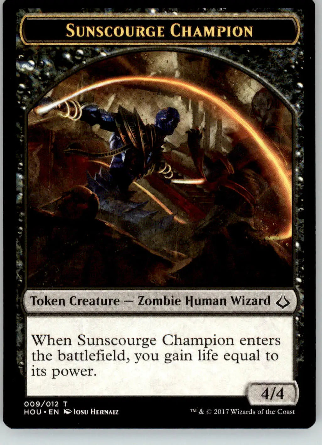 Sunscourge Champion // Cat Token - Hour of Devastation - 9 // 16 - NM Magic - Magic Card Single