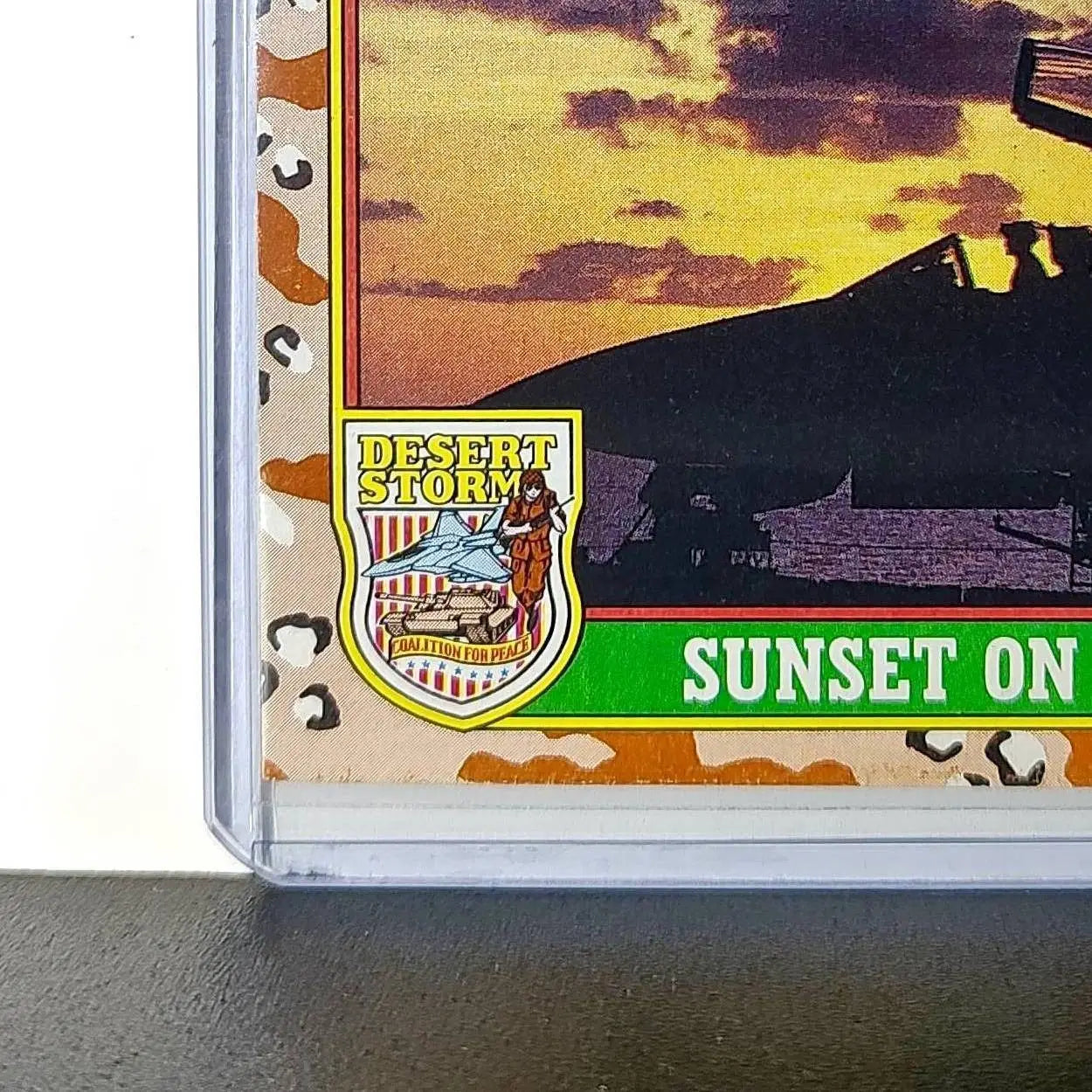 Sunset on the Flight Line 1991 Topps Desert Storm #86 Card