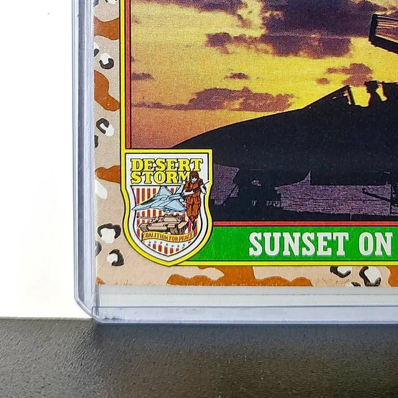 Sunset on the Flight Line 1991 Topps Desert Storm #86 Card
